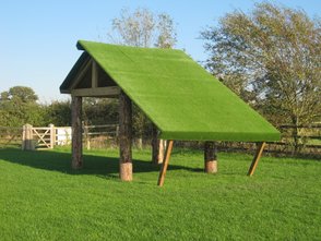 Shelter at the recreation area